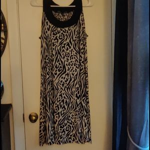 Zebra Print Spandex Dress